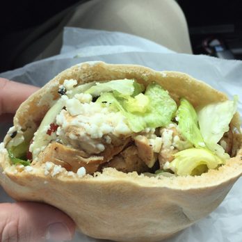 Pita Gourmet - Chicken souvlaki on wheat pita - Mediterranean Near Me - Buffalo, New York Pita Gourmet - Chicken souvlaki on wheat pita - Mediterranean Near Me - Buffalo, New York