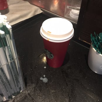 Starbucks - This paid drink was slammed on the counter. Coffee spilled and left there. I had to grab a napkin to clean it myself. - Coffee & Tea Near Me - San Clemente, California Starbucks - This paid drink was slammed on the counter. Coffee spilled and left there. I had to grab a napkin to clean it myself. - Coffee & Tea Near Me - San Clemente, California