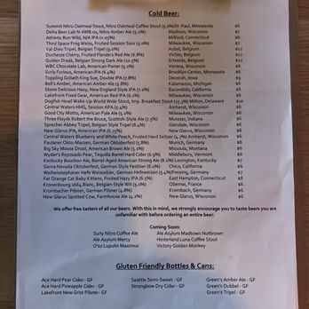 Waypoint Public House - Beer and seltzers - New American Near Me - Monona, Wisconsin