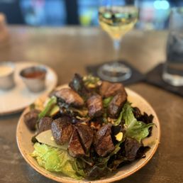 Not So Basic Cobb with Steak Bites added. Do dressings and sauces on the side!