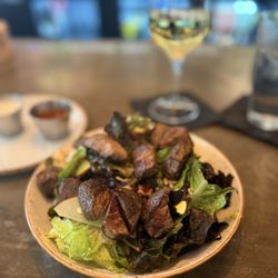 Far Corner - Not So Basic Cobb with Steak Bites added. Do dressings and sauces on the side!