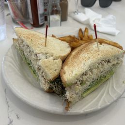 tuna sandwich (no tomatoes) tuna sandwich (no tomatoes)