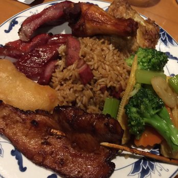 Peking Sunrise - My first plate of the buffet included teriyaki chicken, spare ribs, pork fried rice, chicken finger, chicken drumstick and veggies - Chinese Near Me - North Conway, New Hampshire Peking Sunrise - My first plate of the buffet included teriyaki chicken, spare ribs, pork fried rice, chicken finger, chicken drumstick and veggies - Chinese Near Me - North Conway, New Hampshire