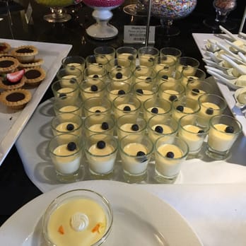 The Buffet - Chocolate tart, some blueberry dessert and lemon Panna Cotta on right. - Buffets Near Me - Richmond, British Columbia The Buffet - Chocolate tart, some blueberry dessert and lemon Panna Cotta on right. - Buffets Near Me - Richmond, British Columbia