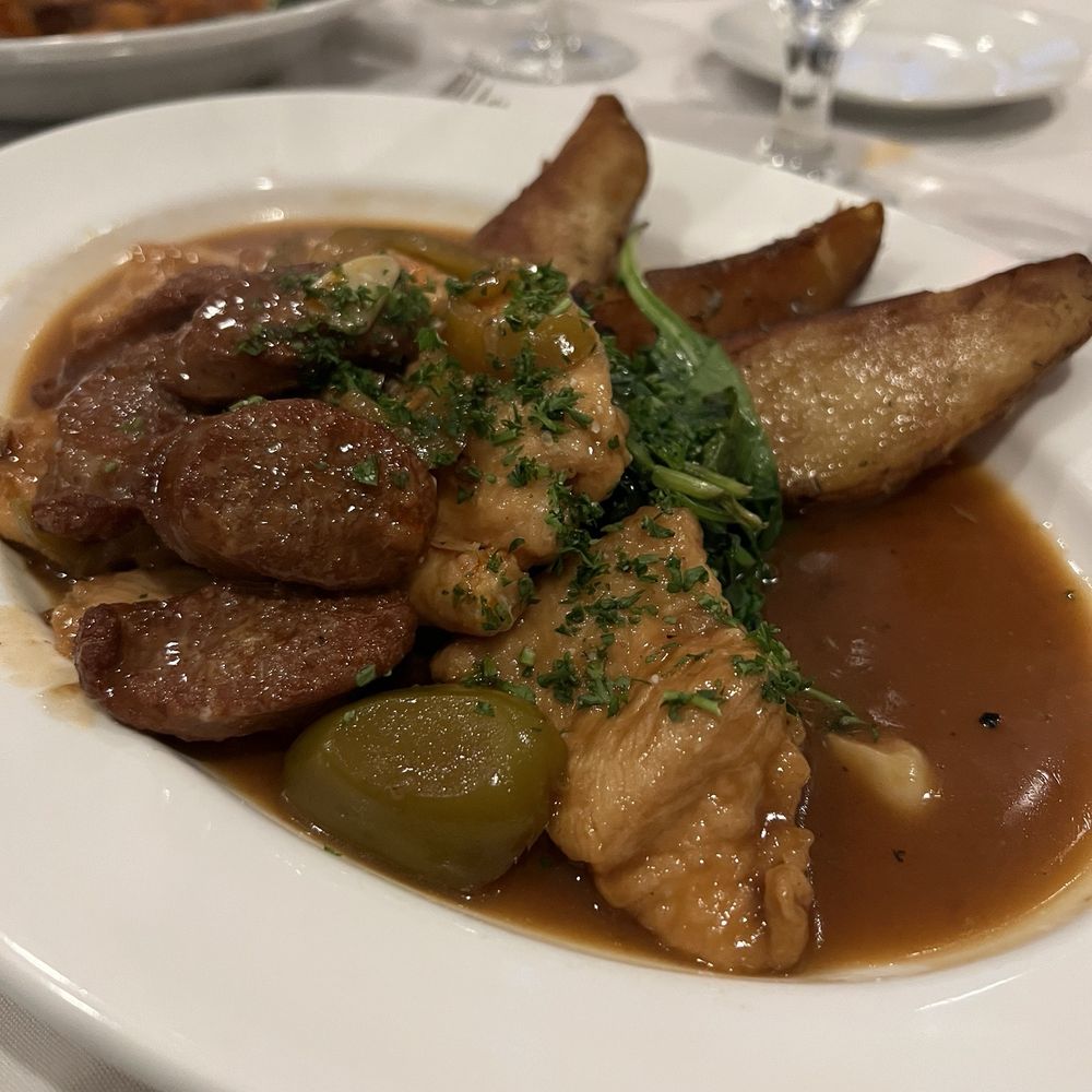 Bistro 46 - Chicken Scarpariello my friend ate every last bite! - New American Near Me - Morristown, New Jersey