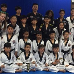 USA Tae Kwon Do Center - Master Cho with this years Black Belt class. Great group of students.