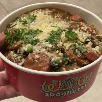 Wow Spaghetti - Curry with Smoked Sausage - Fast Food Near Me - Westminster, California Wow Spaghetti - Curry with Smoked Sausage - Fast Food Near Me - Westminster, California