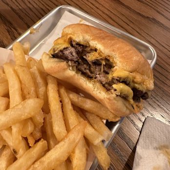 Flamin Feathers - Classic Smashburger Double Regular Fries - Burgers Near Me - Union, New Jersey