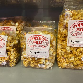 Popcorn Willy - Fall seasonal flavors - Popcorn Shops Near Me - Washington, Pennsylvania Popcorn Willy - Fall seasonal flavors - Popcorn Shops Near Me - Washington, Pennsylvania