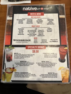 Menu photo 6 Native Grill & Wings Tucson, AZ