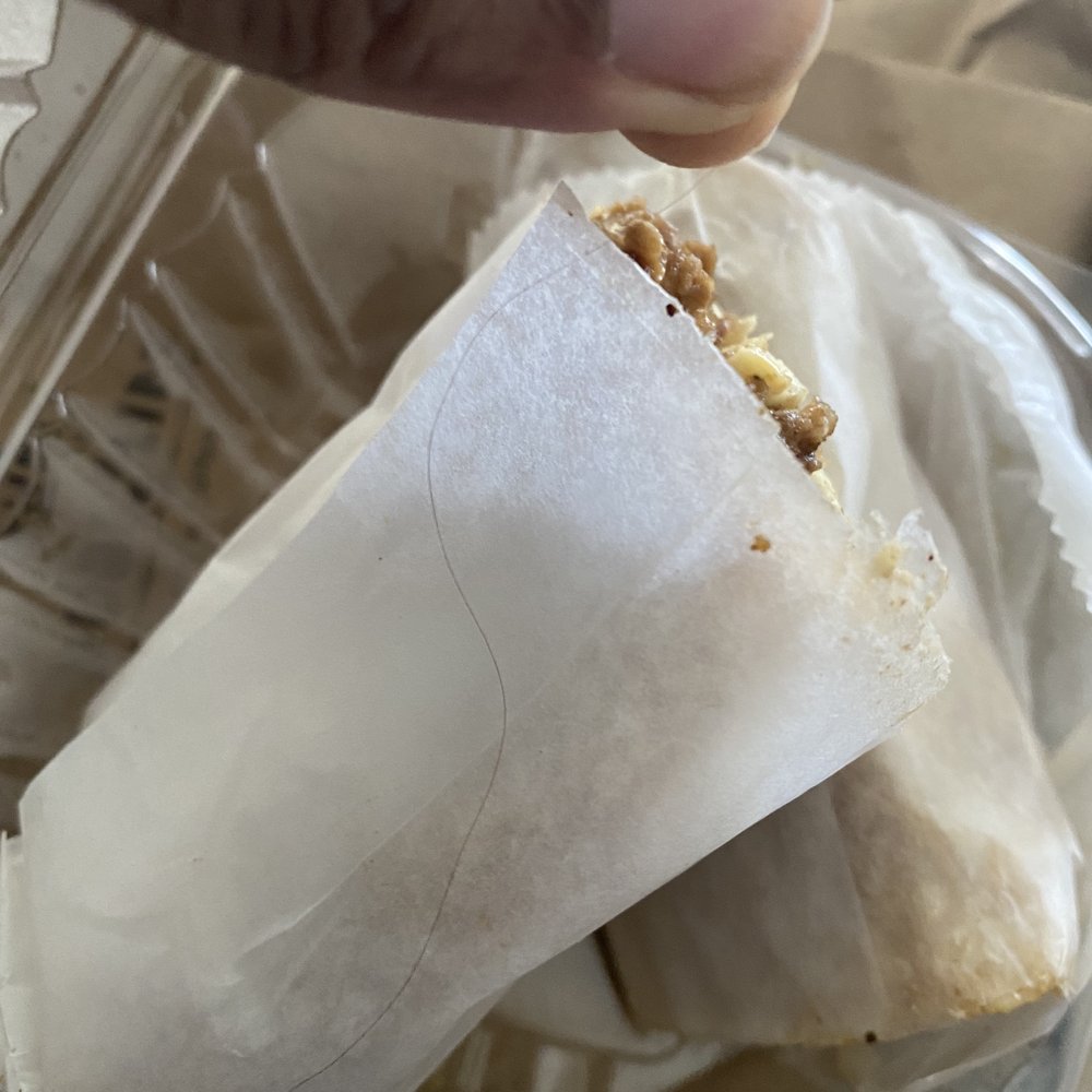 Toasted Bagelry & Deli - This is only one half of the strand of hair.. other half was in the other half of the wrap - Bagels Near Me - Miami, Florida Toasted Bagelry & Deli - This is only one half of the strand of hair.. other half was in the other half of the wrap - Bagels Near Me - Miami, Florida