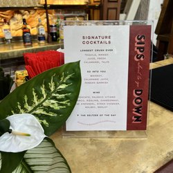 First String Bartending Services - Our bar menu featuring calamansi cocktails