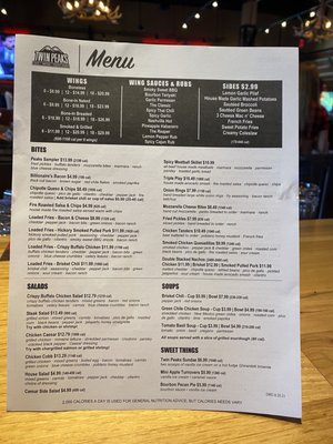 Menu photo 2 Twin Peaks Fort Lauderdale, FL Menu photo 2 Twin Peaks Fort Lauderdale, FL
