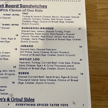 Rye's and Grind - Menu - Breakfast & Brunch Near Me - Oceanside, California