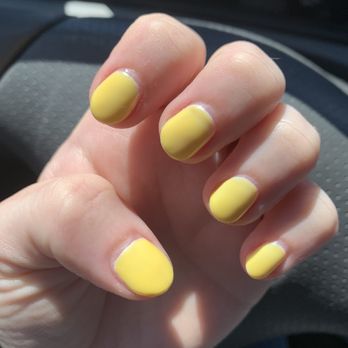 Elysian Nails - Summer Yellow Gel Mani (color #93) - Nail Salons Near Me - Stow, Ohio Elysian Nails - Summer Yellow Gel Mani (color #93) - Nail Salons Near Me - Stow, Ohio