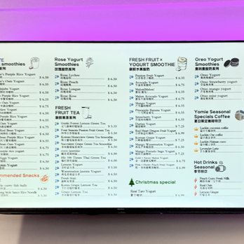 Yomie's Rice X Yogurt - Menu - Ice Cream & Frozen Yogurt Near Me - Millbrae, California Yomie's Rice X Yogurt - Menu - Ice Cream & Frozen Yogurt Near Me - Millbrae, California