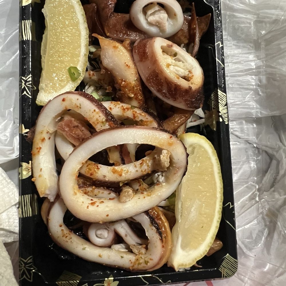 Love Ramen - This is what the grill octopus looks like. It does not match the picture on the menu nor is this grilled octopus. - Ramen Near Me - Lancaster, California Love Ramen - This is what the grill octopus looks like. It does not match the picture on the menu nor is this grilled octopus. - Ramen Near Me - Lancaster, California