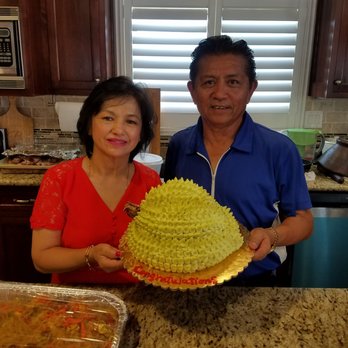 Sunny Bakery - Everyone LOVED this DURIAN cake in a shape of a durian!! My favorite cake!! - Bakeries Near Me - San Gabriel, California Sunny Bakery - Everyone LOVED this DURIAN cake in a shape of a durian!! My favorite cake!! - Bakeries Near Me - San Gabriel, California