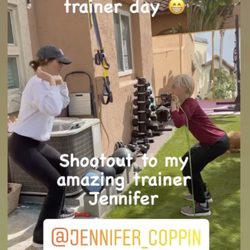 Jennifer Coppin Fitness - Here's a photo from one of my favorite moms! I love working with kiddos and they are always welcome to my gym :)