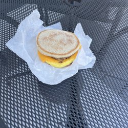 Duck Donuts - Sausage Egg and Cheese, english muffin
