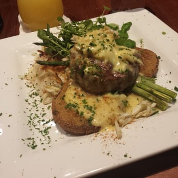 Miss Shirley's Cafe, Roland Park - "Shirley's Affair w/Oscar" (w/hash browns instead of grits) - American Near Me - Baltimore, Maryland