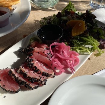 The Watershed Grill - Seared ahi tuna ($14.50) - Burgers Near Me - Brackendale, British Columbia The Watershed Grill - Seared ahi tuna ($14.50) - Burgers Near Me - Brackendale, British Columbia