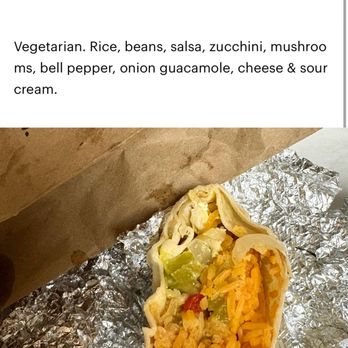 Angelou's Mexican Grill - What is listed on their menu vs what I got...it's missing 6 ingredients. I only requested no mushrooms and no zucchini. Not no everything! - Mexican Near Me - San Jose, California Angelou's Mexican Grill - What is listed on their menu vs what I got...it's missing 6 ingredients. I only requested no mushrooms and no zucchini. Not no everything! - Mexican Near Me - San Jose, California