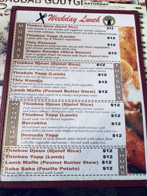 Menu photo 6 Le Baobab Restaurants New York, NY