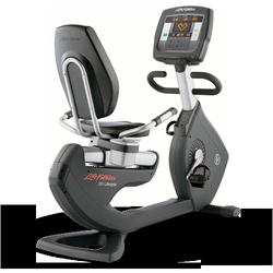 THE CLUB at Mendham - One of our new LF Recumbent bikes on the cardio floor