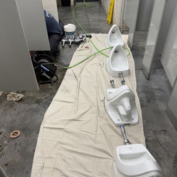 Pipe Pros Utah - Fixing junior high urinals - Plumbing Near Me - Farmington, Utah