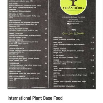 Vegan Tierra - Vegan Near Me - Cooper City, Florida
