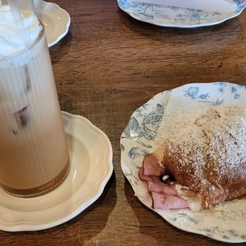 Colattao Coffee House - Monte Cristo croissant sandwich w/Dolce Banana - Coffee & Tea Near Me - Virginia Beach, Virginia Colattao Coffee House - Monte Cristo croissant sandwich w/Dolce Banana - Coffee & Tea Near Me - Virginia Beach, Virginia