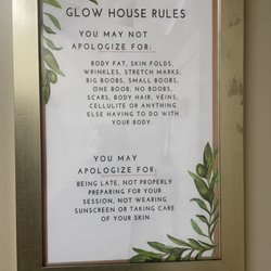 Glow House - Loved seeing this welcoming message!