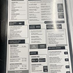 Energy Menu