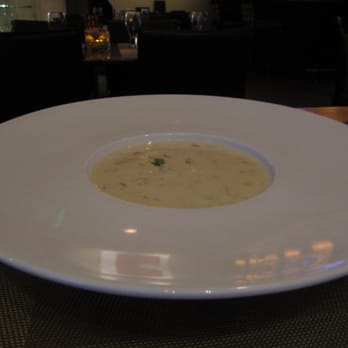 ArtBar Cambridge - Clam Chowder, New England-Style with Apple Wood Smoked Bacon $9 6/2012 - New American Near Me - Cambridge, Massachusetts ArtBar Cambridge - Clam Chowder, New England-Style with Apple Wood Smoked Bacon $9 6/2012 - New American Near Me - Cambridge, Massachusetts
