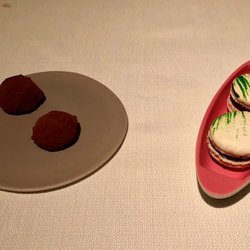 Andrew Fairlie - Fresh mint on the macarons was intensely flavorful.