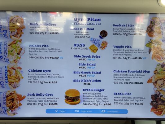 Menu photo 1 Nick The Greek Tracy, CA