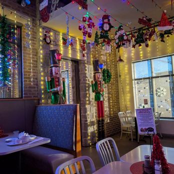 Main Street Cafe & Bakery - Holiday decorations are up around the restaurant - Cafes Near Me - Ankeny, Iowa