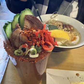 Ichigoh Ramen Lounge - Bloody Mary - Ramen Near Me - Dallas, Texas