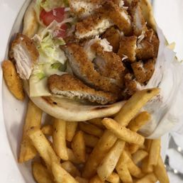 Chicken Tender Pita Chicken Tender Pita