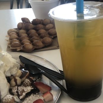 Snowdaes - Boba passion fruit tea - Desserts Near Me - Lowell, Massachusetts