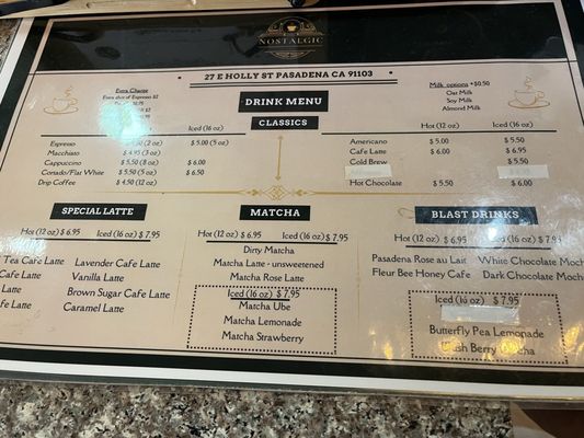 Menu photo 1 Nostalgic Cafe Pasadena, CA