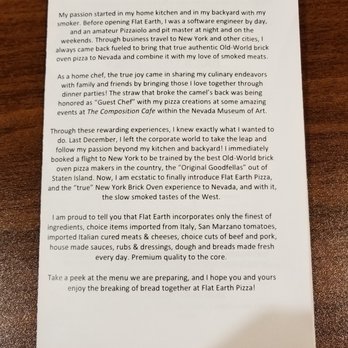 Flat Earth Pizza - Their story - Pizza Near Me - Carson City, Nevada