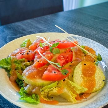 Sushi Plus - House salad, so beautiful and just the right amount of ginger dressing - Sushi Bars Near Me - Helendale, California Sushi Plus - House salad, so beautiful and just the right amount of ginger dressing - Sushi Bars Near Me - Helendale, California