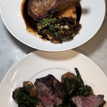 Mrs P's Bar & Kitchen - NY Strip & Pork chop (top) - Southern Near Me - Atlanta, Georgia Mrs P's Bar & Kitchen - NY Strip & Pork chop (top) - Southern Near Me - Atlanta, Georgia