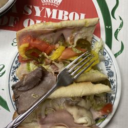 Santino's Pizzas & Subs - 1/4 piece of roast beef.