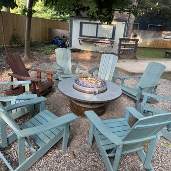 Glen Arbor Wines - Glen Arbor Wines fire pit - Wine Tasting Room Near Me - Glen Arbor, Michigan