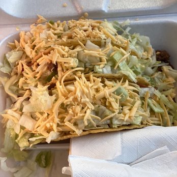 Sheridan Dairy Delite - a taco in a styrofoam container - Fast Food Near Me Sheridan Dairy Delite - a taco in a styrofoam container - Fast Food Near Me