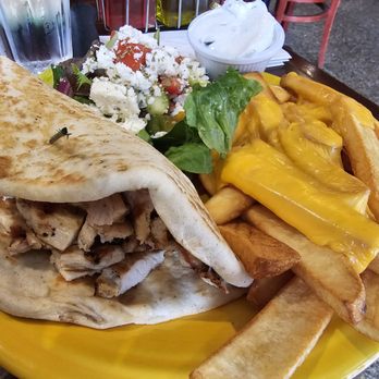 Purity Diner - Chicken Souviaki Platter - Diners Near Me - Brooklyn, New York