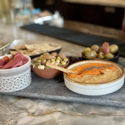 Montanya Distillers - Hummus platter